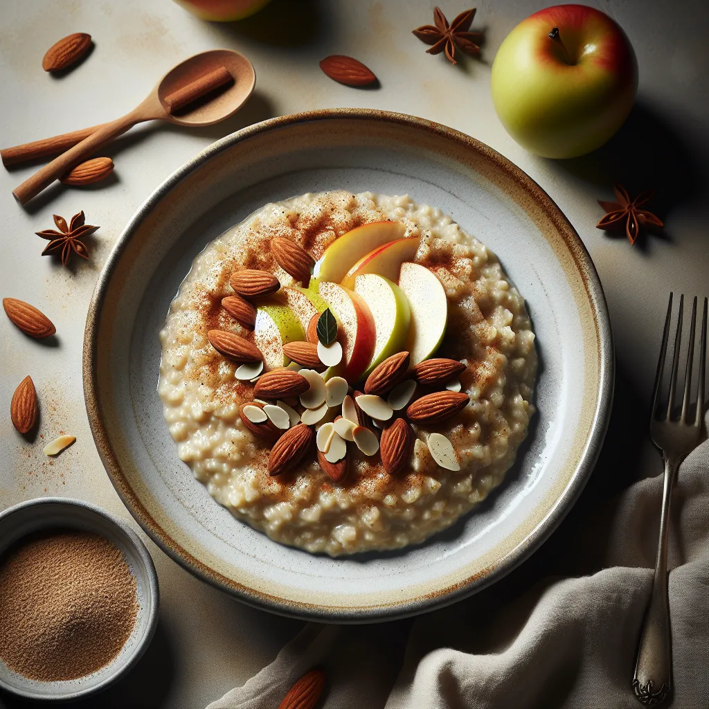 Autumn Spiced Apple and Almond Porridge
