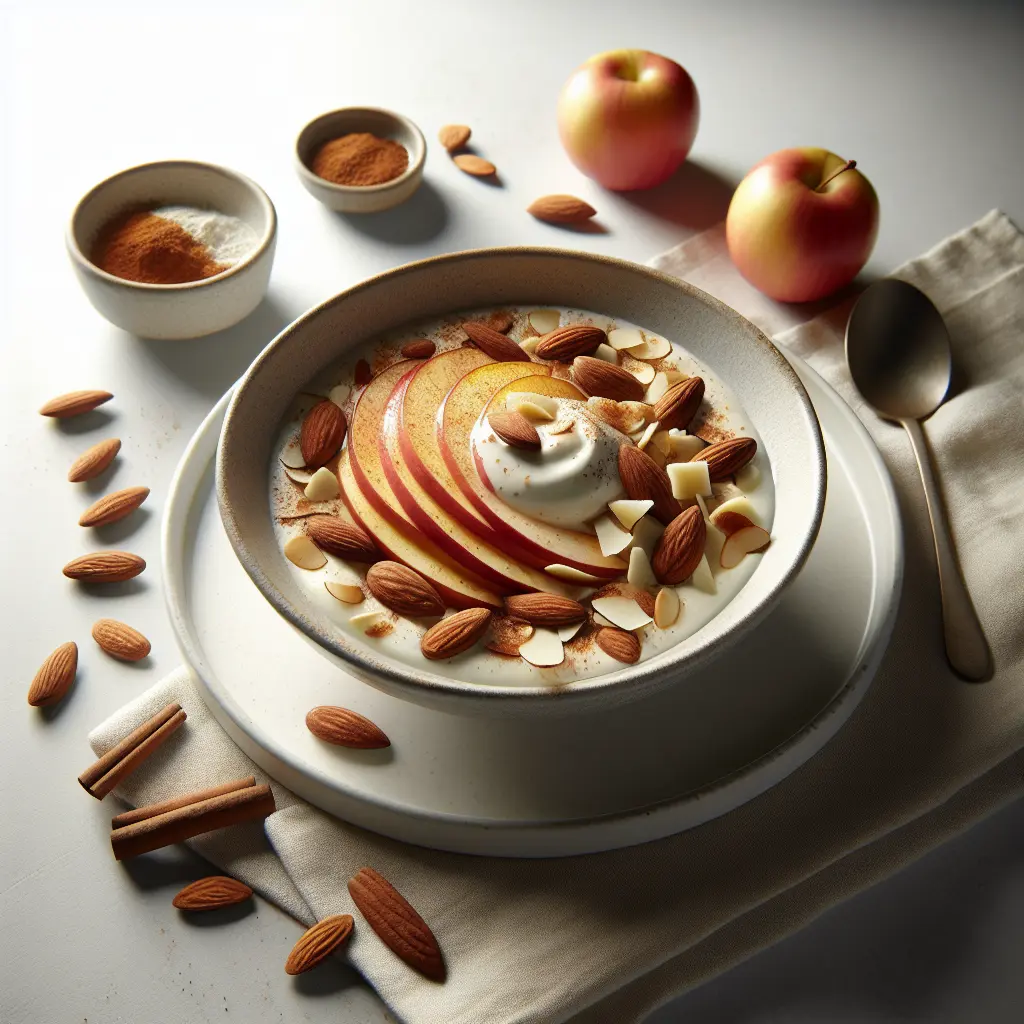 Autumn Spiced Apple and Almond Yogurt Bowl