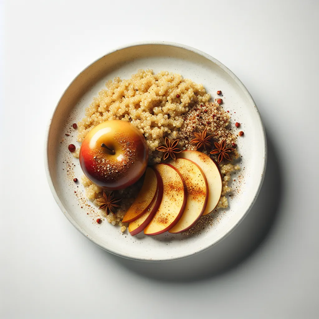 Winter Spiced Apple and Quinoa Breakfast Bowl