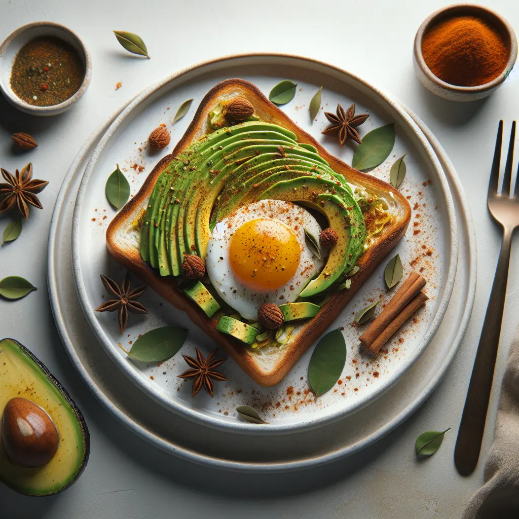 Autumn Spiced Avocado and Egg Toast