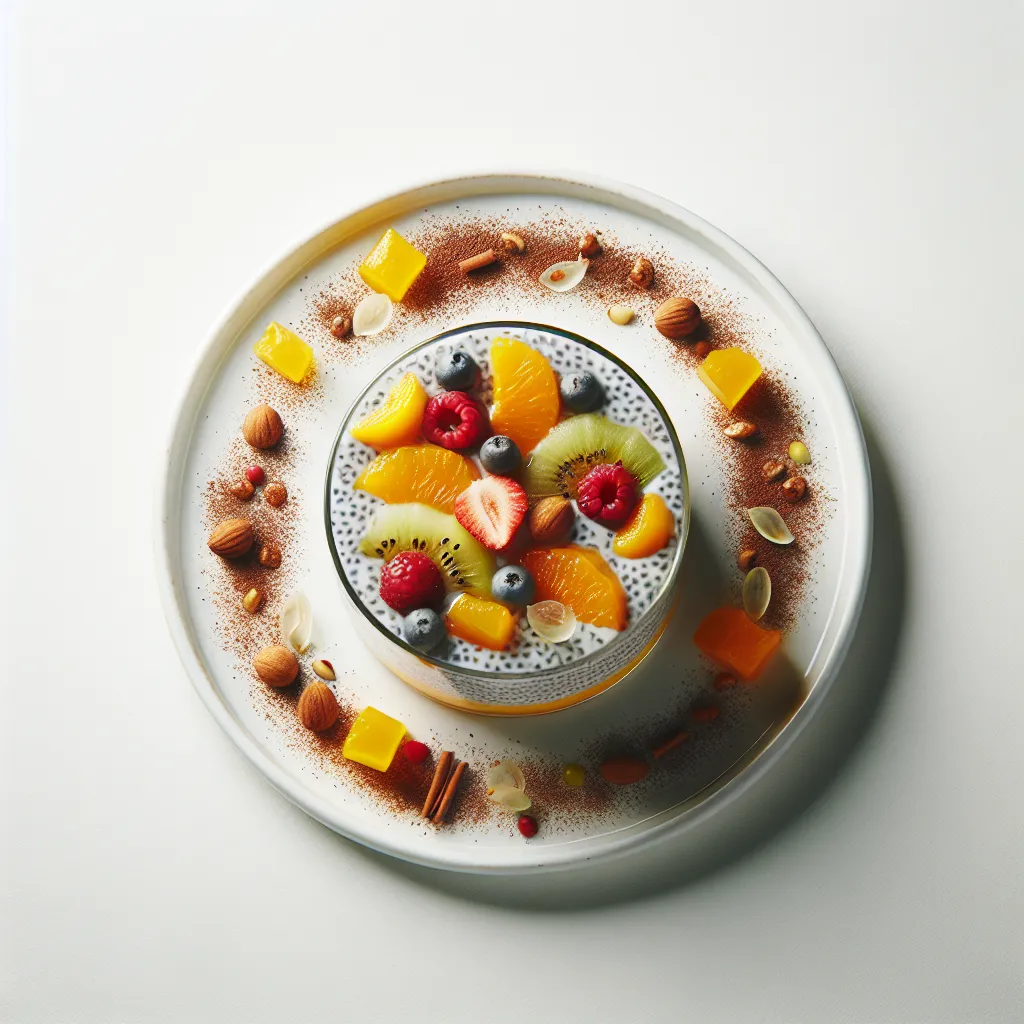 Exotic Spiced Chia Pudding with Tropical Fruits