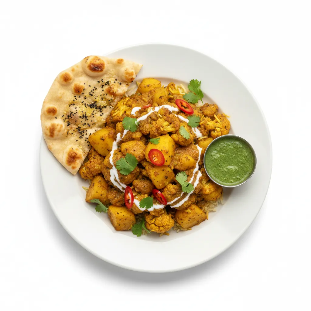 Spiced Potato and Cauliflower Curry