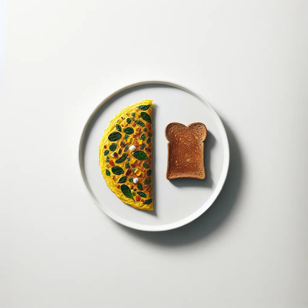 Spiced Vegetable Omelette with Whole Grain Toast
