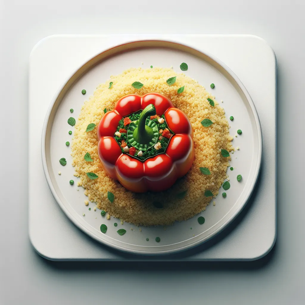 Gourmet Stuffed Bell Peppers with Herbed Couscous