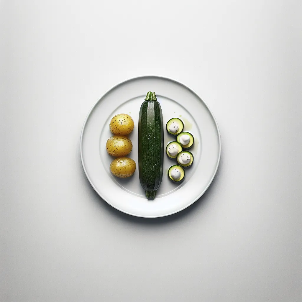 Gourmet Stuffed Zucchini with Boiled Potatoes