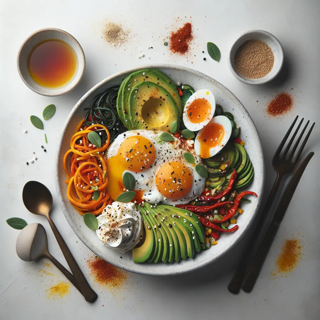Szechuan Spiced Breakfast Bowl with Eggs and Avocado