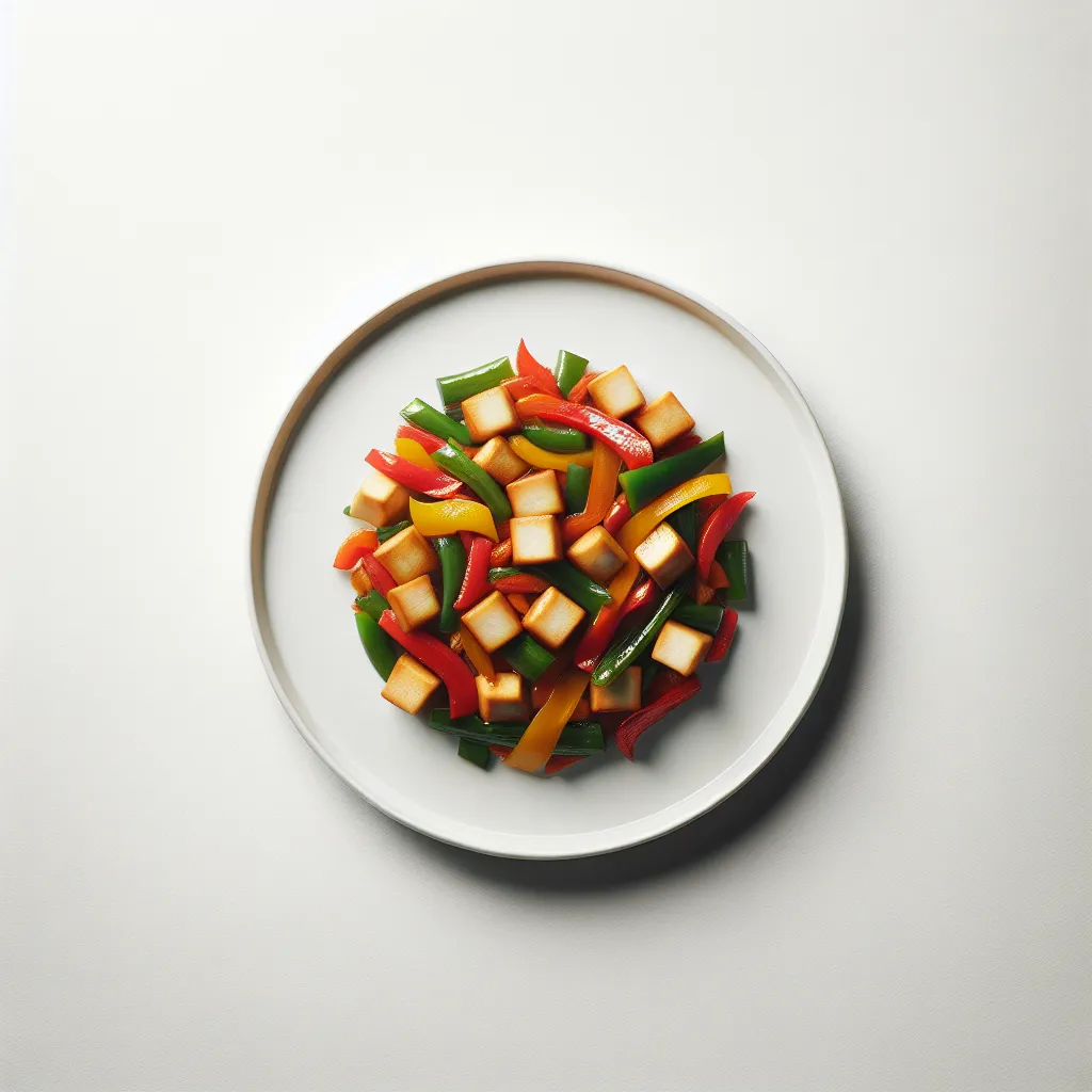 Spicy Taro and Bell Pepper Stir-Fry