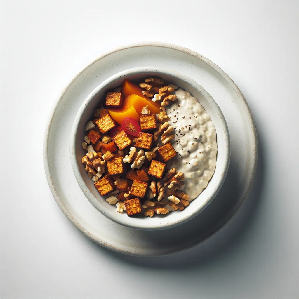 Tempeh and Walnut Breakfast Bowl