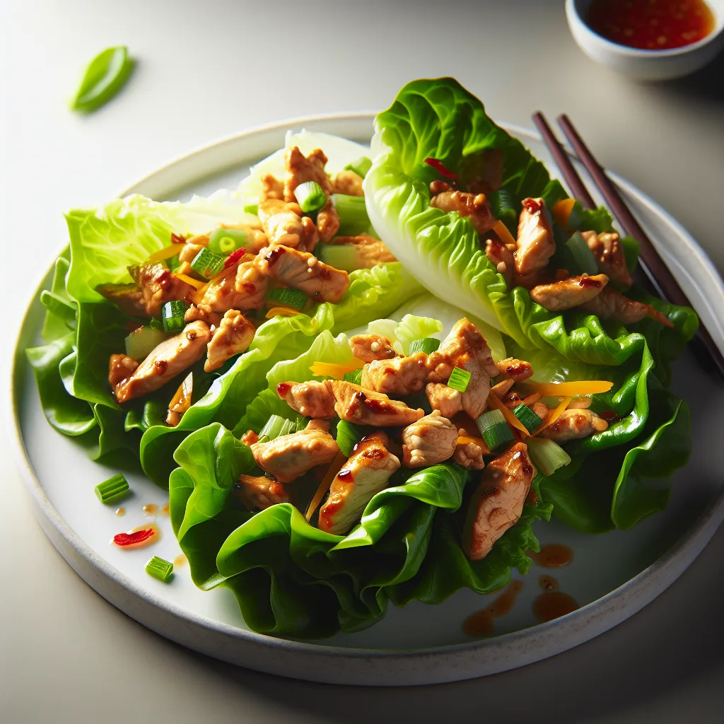 Thai Chicken Lettuce Wraps