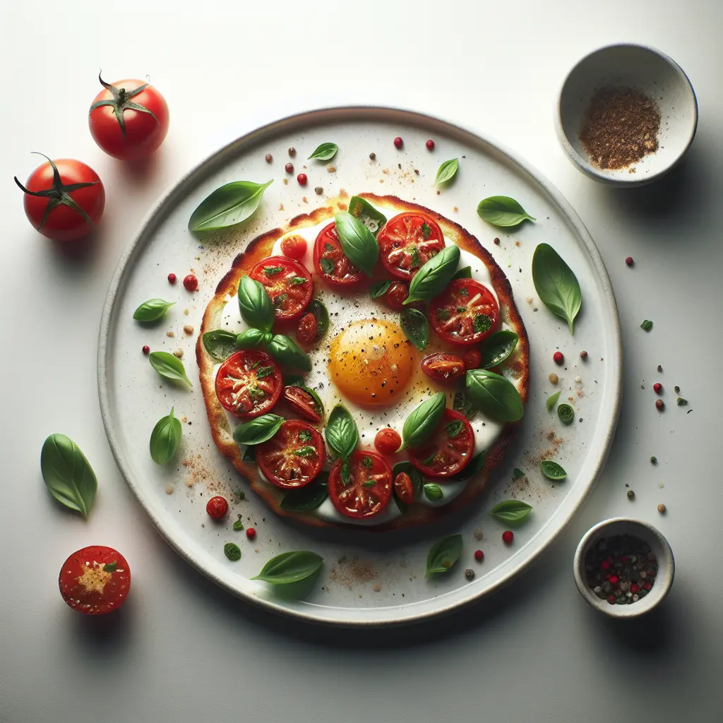 Tomato and Basil Breakfast Tartine