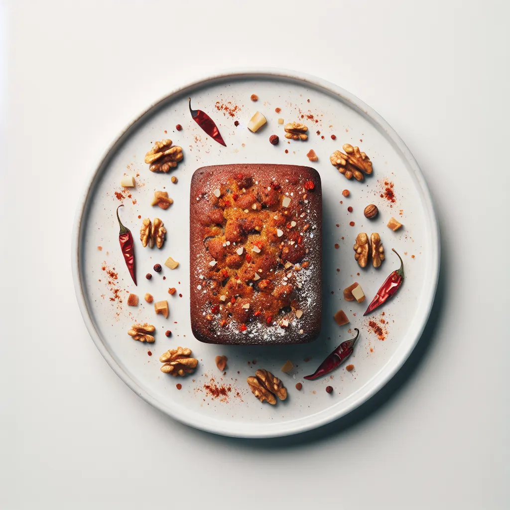 Spicy Vegan Banana Bread with Chili and Walnuts