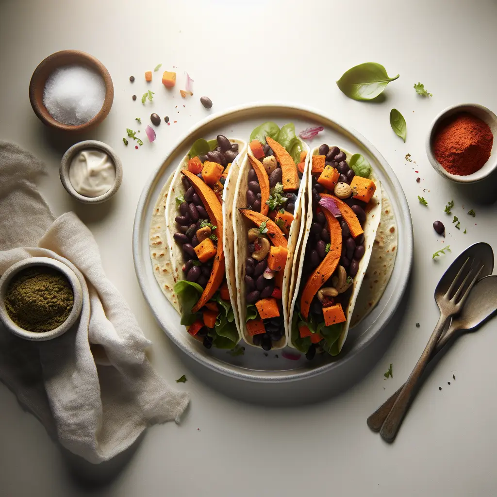 Vegan Black Bean and Sweet Potato Tacos