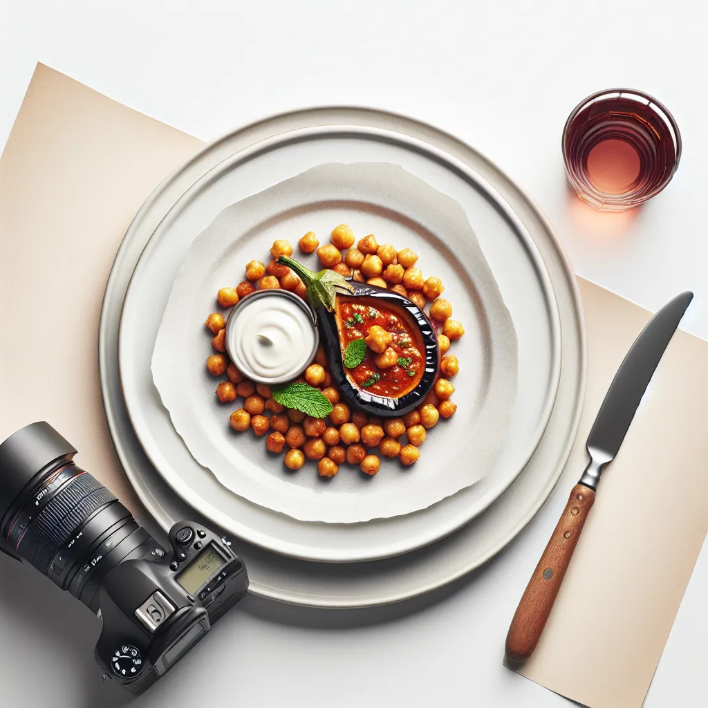 Spicy Vegan Eggplant and Chickpea Tagine