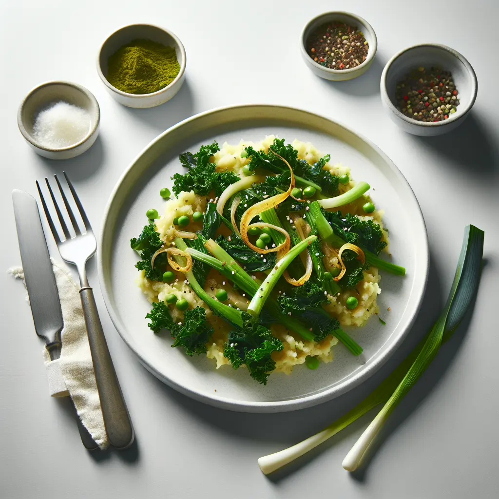 Vegan Irish Colcannon with Kale and Leek