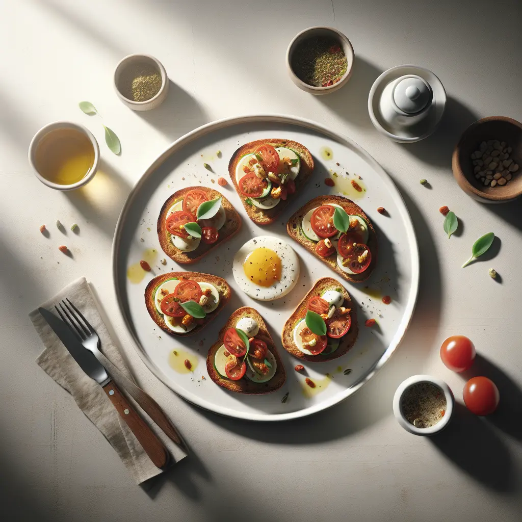 Vegan Italian Breakfast Bruschetta