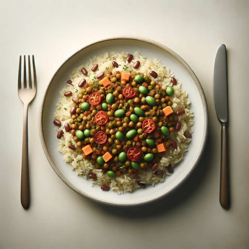 Vegan Middle Eastern Lentil and Rice Pilaf