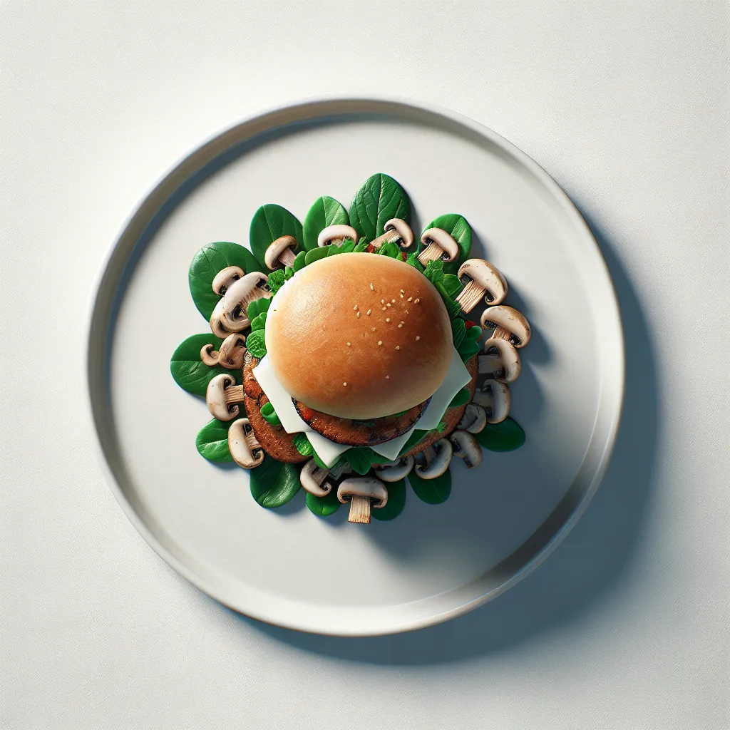 Gourmet Vegan Mushroom Burger
