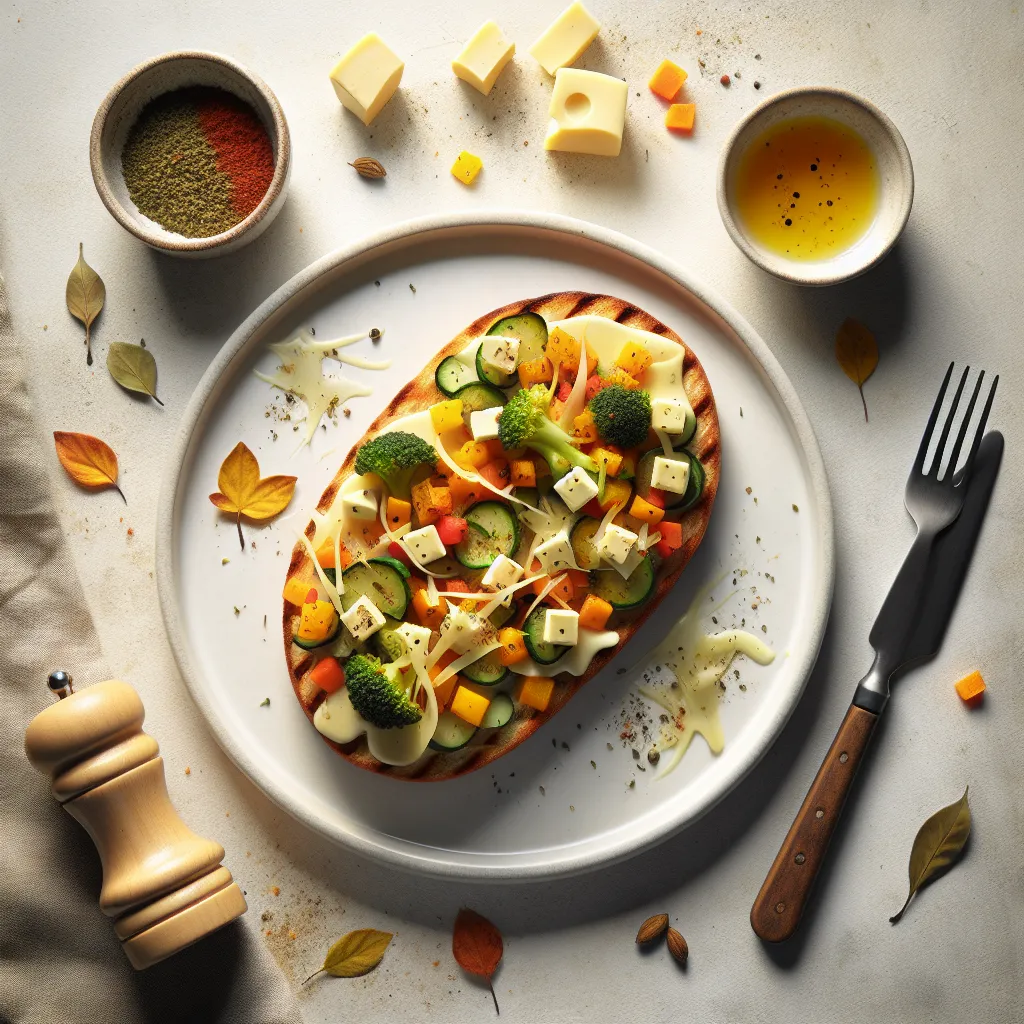 Autumn Vegetable and Cheese Breakfast Bruschetta