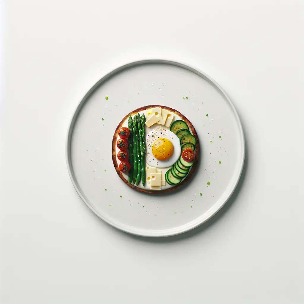 Autumn Vegetable and Cheese Breakfast Tartine