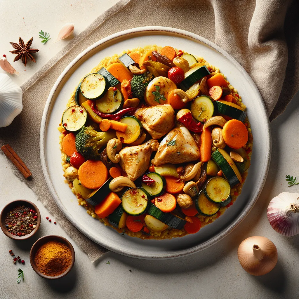 Autumn Vegetable and Chicken Tagine