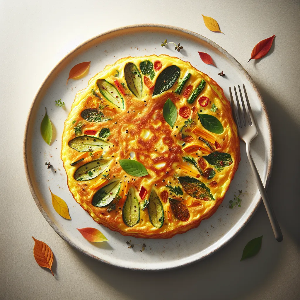Autumn Vegetable and Herb Omelette