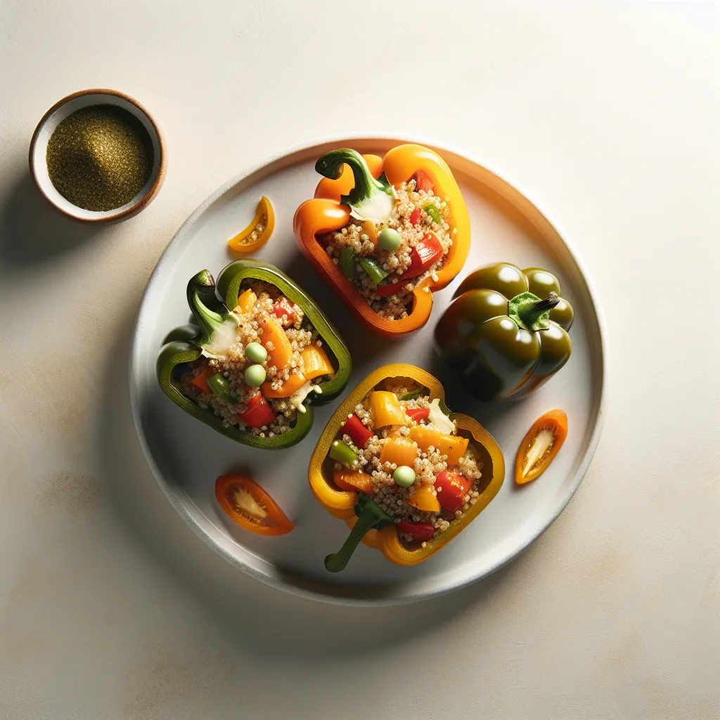 Autumn Vegetable and Quinoa Stuffed Bell Peppers