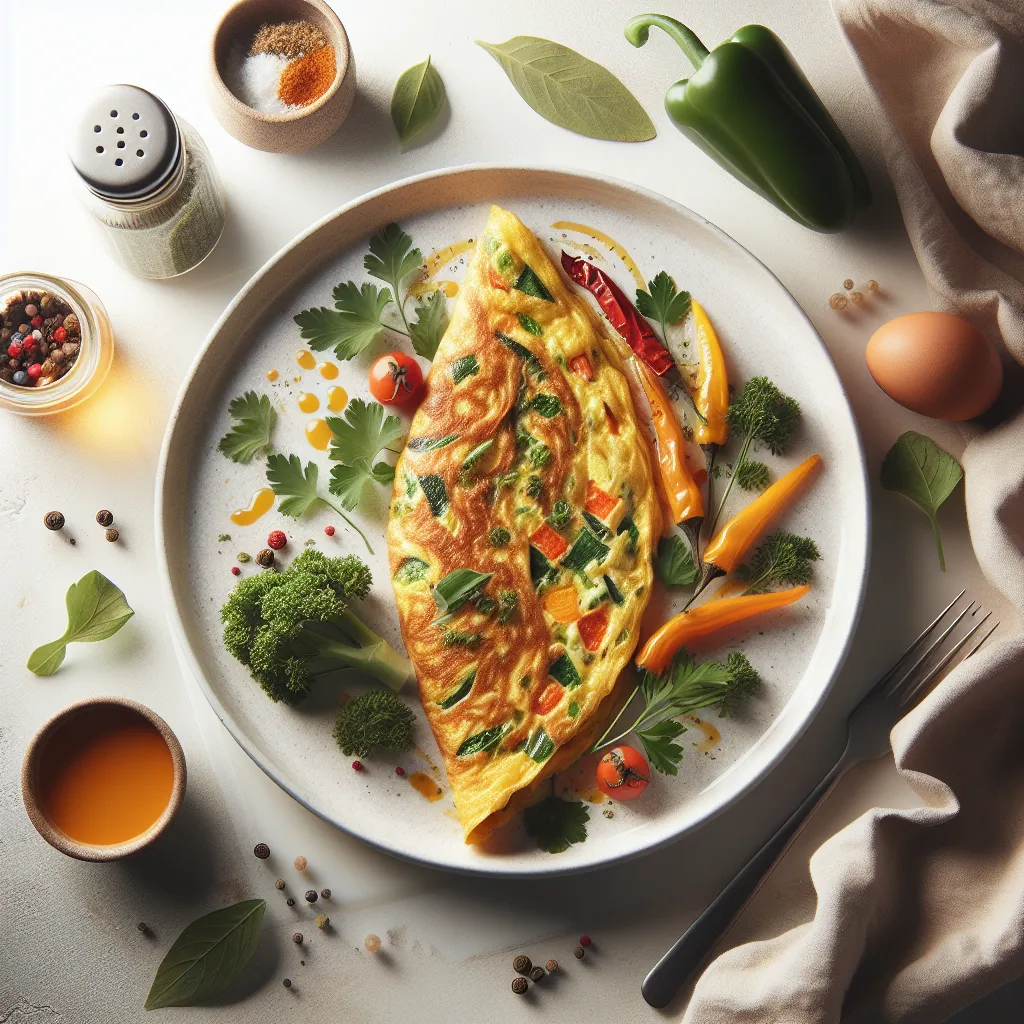 Autumn Vegetable Omelette with Fresh Herbs