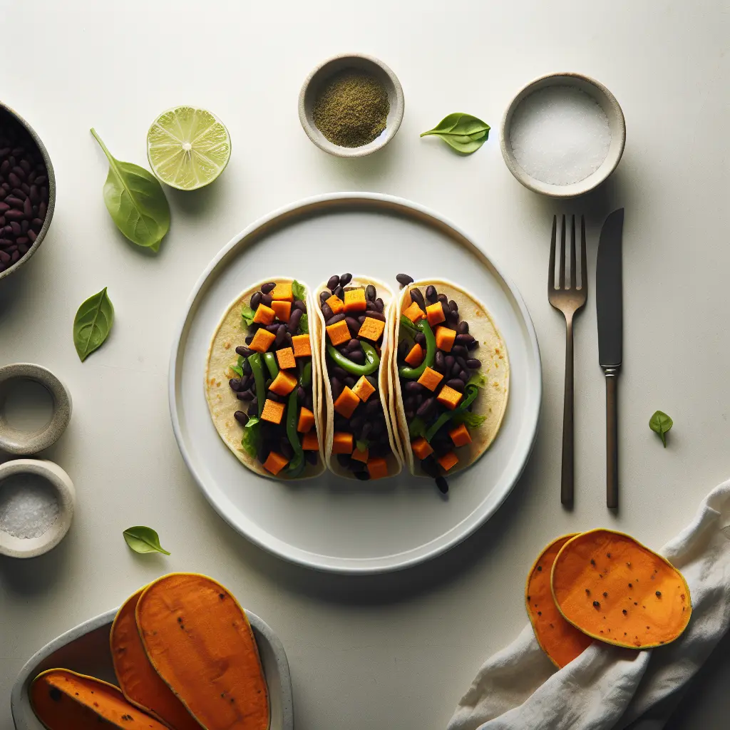 Vegetarian Black Bean and Sweet Potato Tacos
