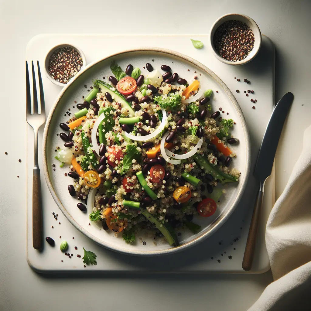 Vegetarian Quinoa and Black Bean Salad