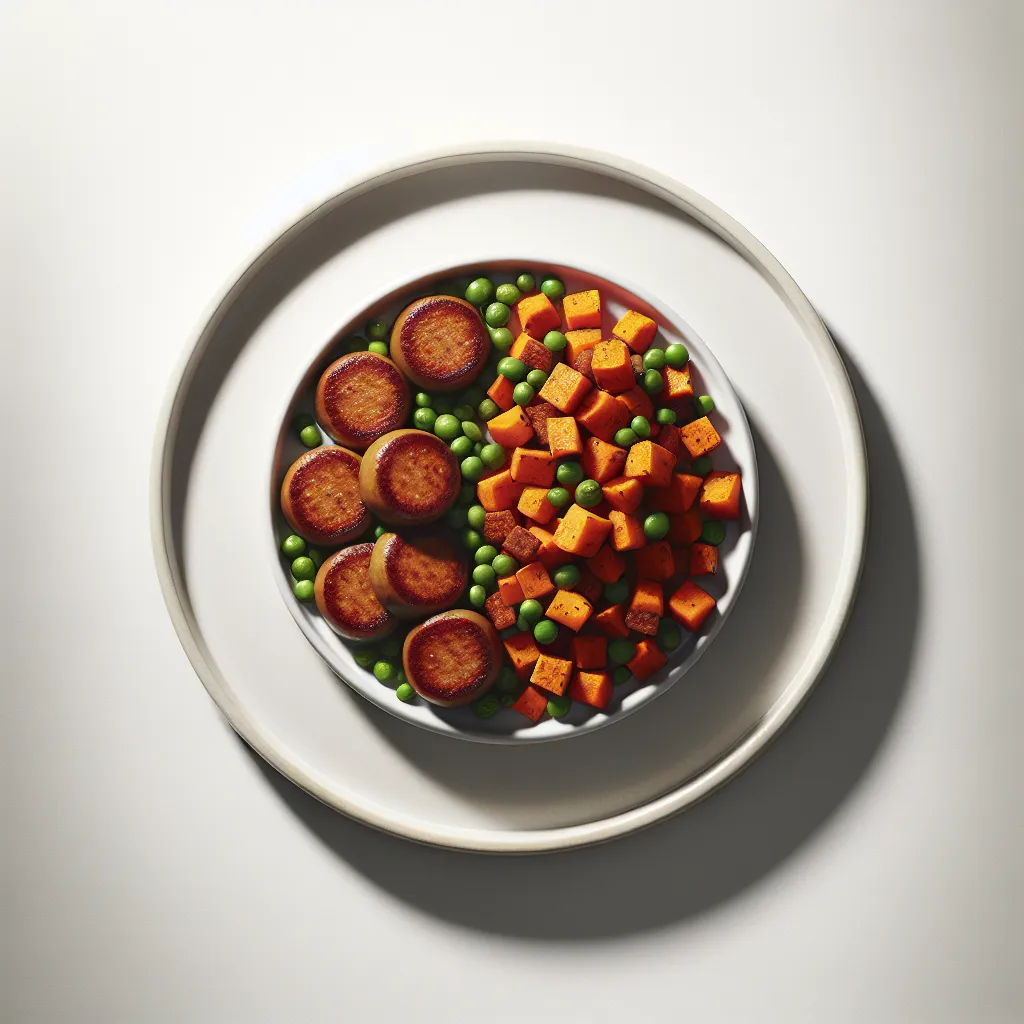 Gourmet Vegetarian Sausage and Sweet Potato Hash
