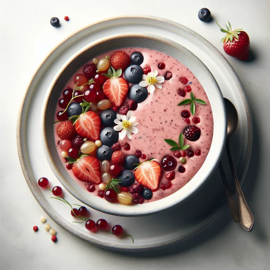 Wild Strawberry and Gooseberry Smoothie Bowl