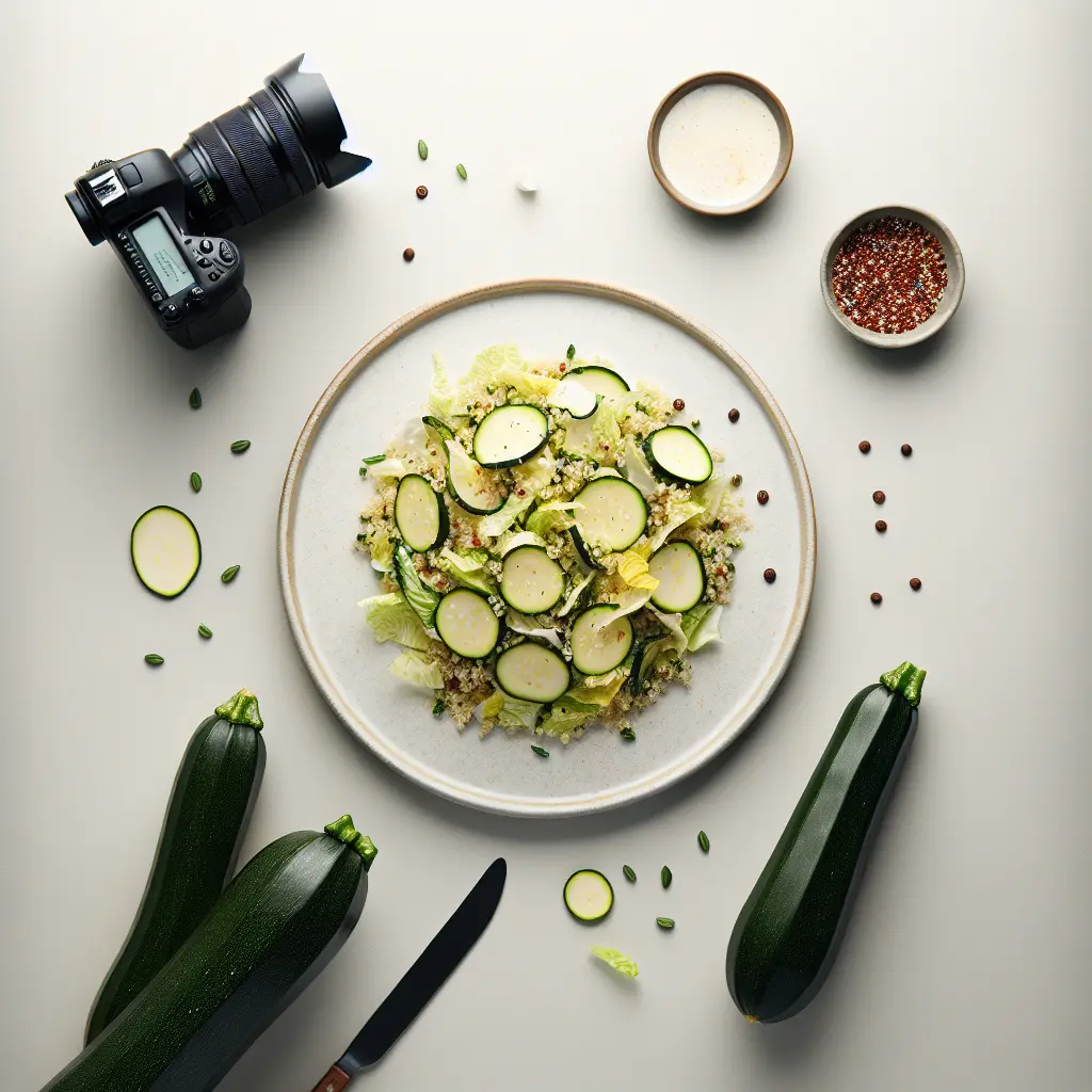 Zucchini and Cabbage Quinoa Salad