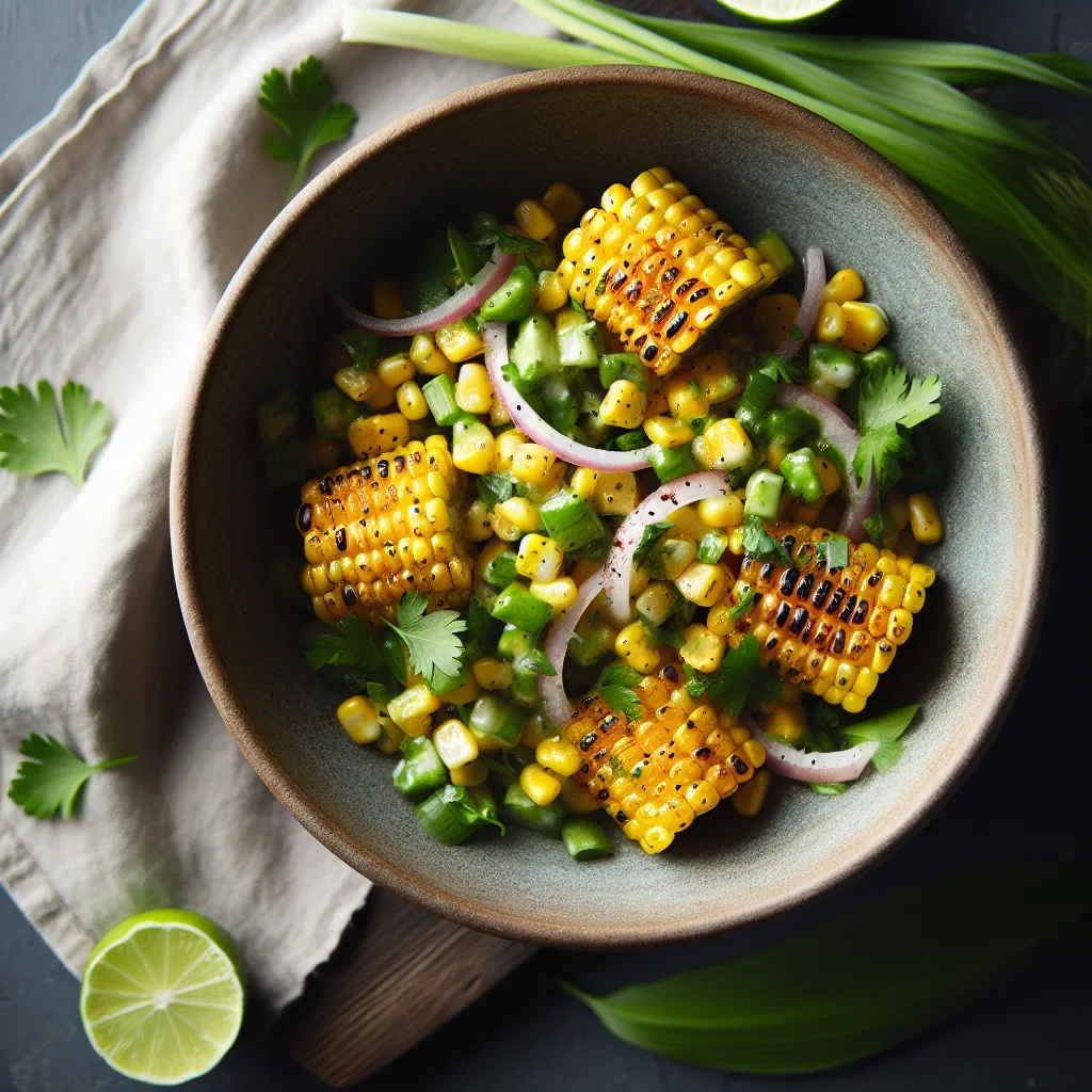 Sunshine in a Bowl: Zesty Vegan Corn Salad Sensation