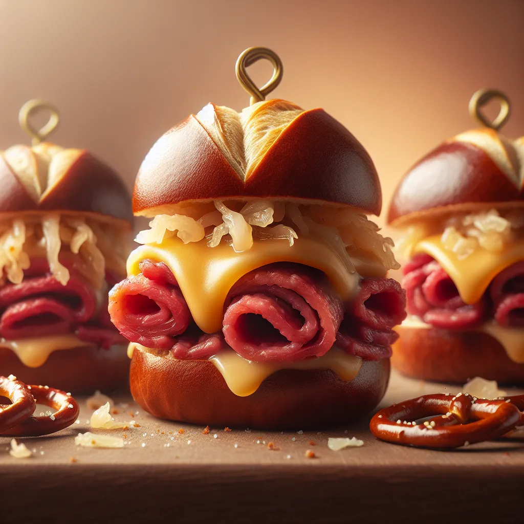 Pretzel Power: Mini Reuben Sliders for Maximum Flavor!