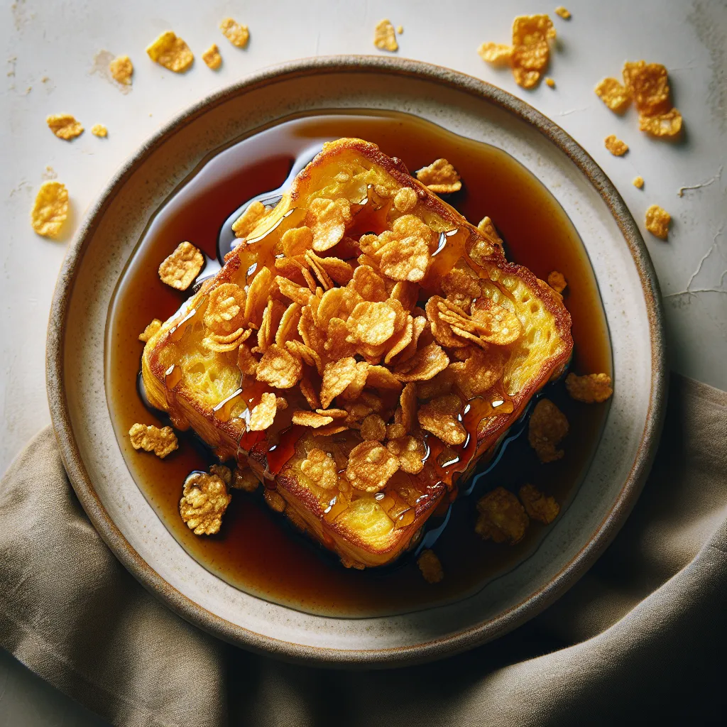 Cornflake Crusted French Toast: A Crunchy Start to Your Day!