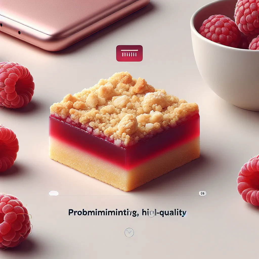 Berry Bliss: Soft and Juicy Raspberry Crumble Bars