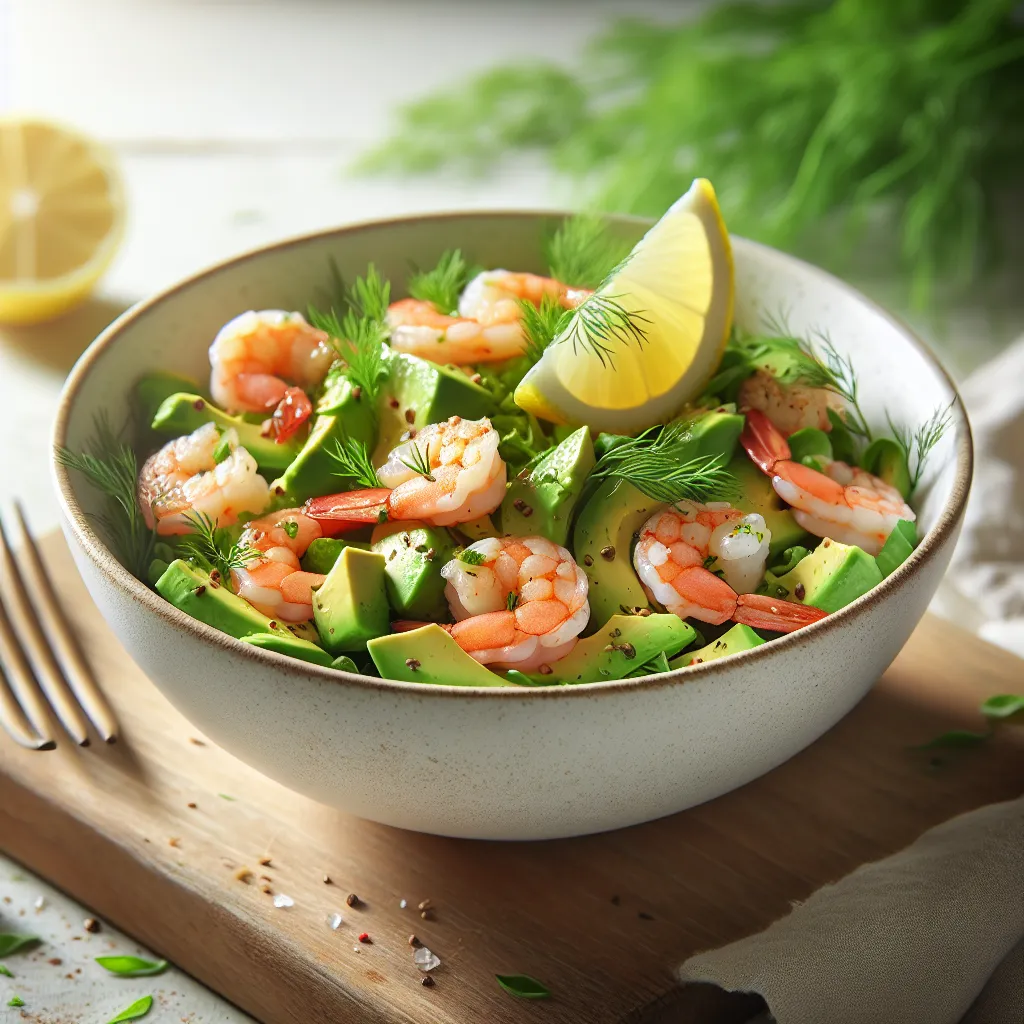 Zesty Lemon Shrimp and Avocado Delight