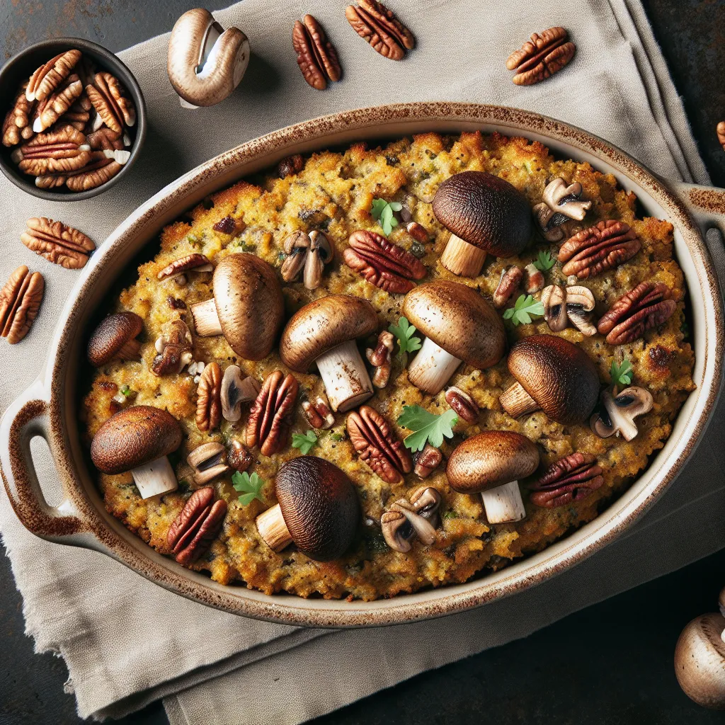 Mushroom Mania: A Vegan Stuffing Sensation!