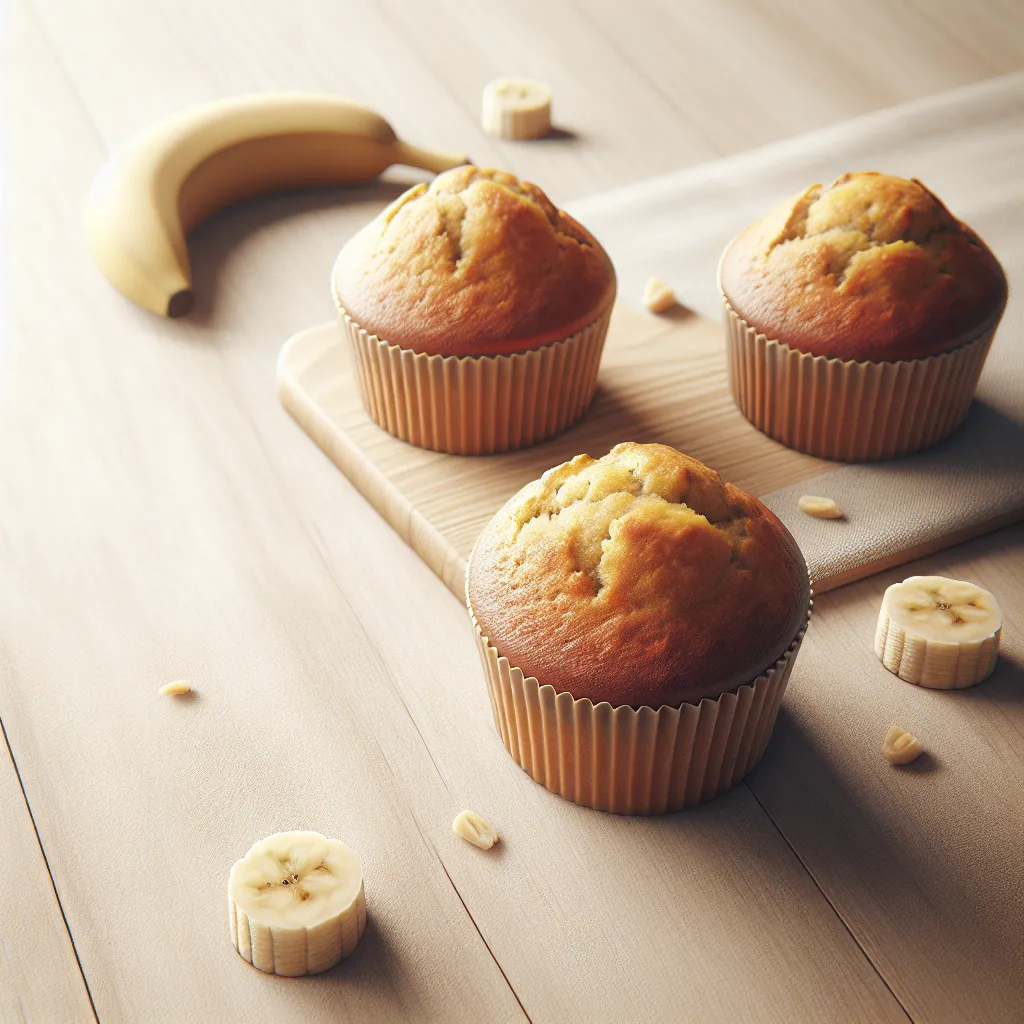 Four-Ingredient Vegan Banana Bliss Muffins: Your Guilt-Free Treat!