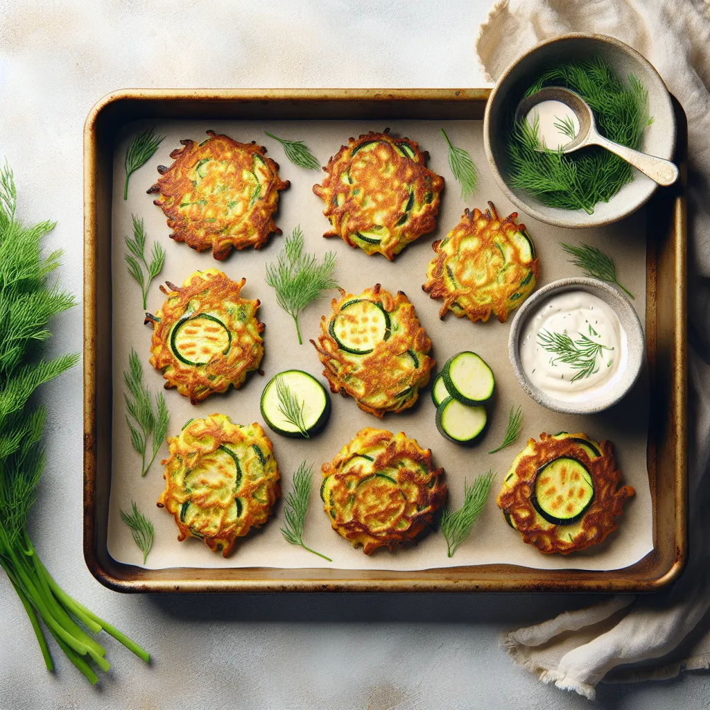 Zucchini Zingers: Crispy Baked Fritters for a Healthy Bite
