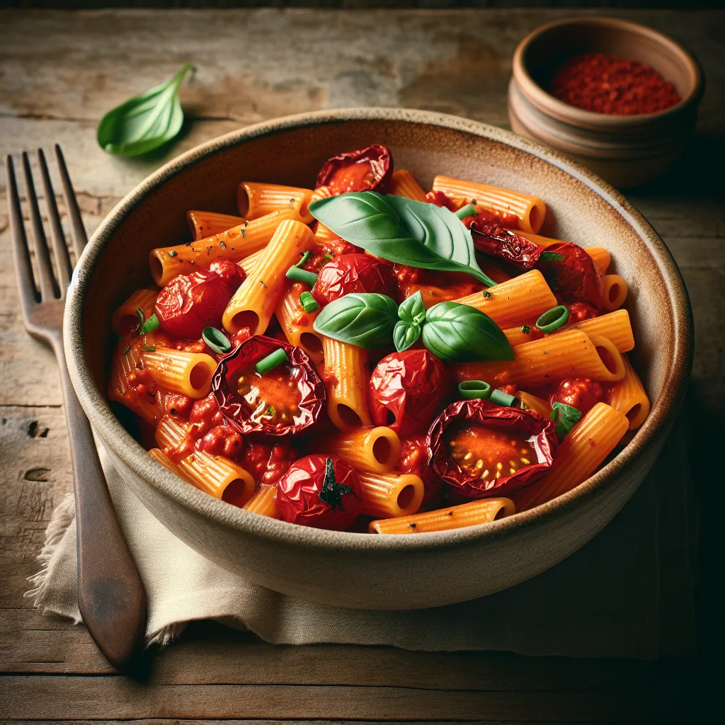 Velvety Roasted Red Pepper Pasta: A Vegan Delight