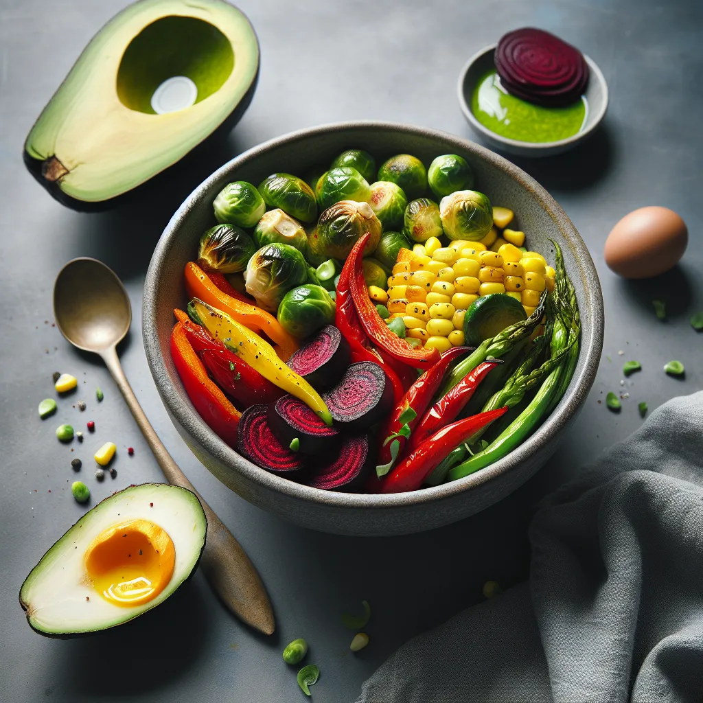 Vibrant Roasted Veggie Bowls with Zesty Green Tahini