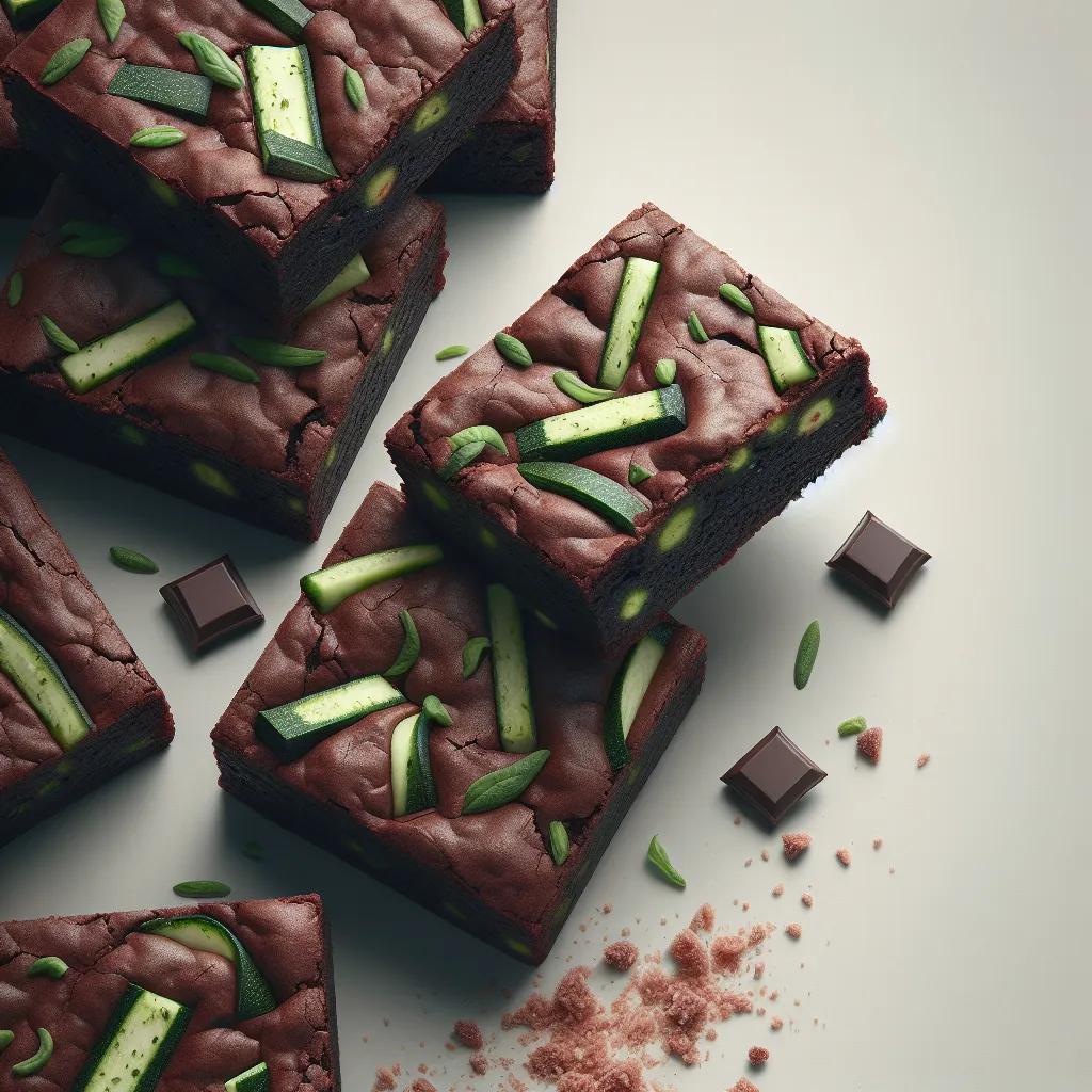 Sneaky Greens: Chocolate Brownies with a Zucchini Twist!