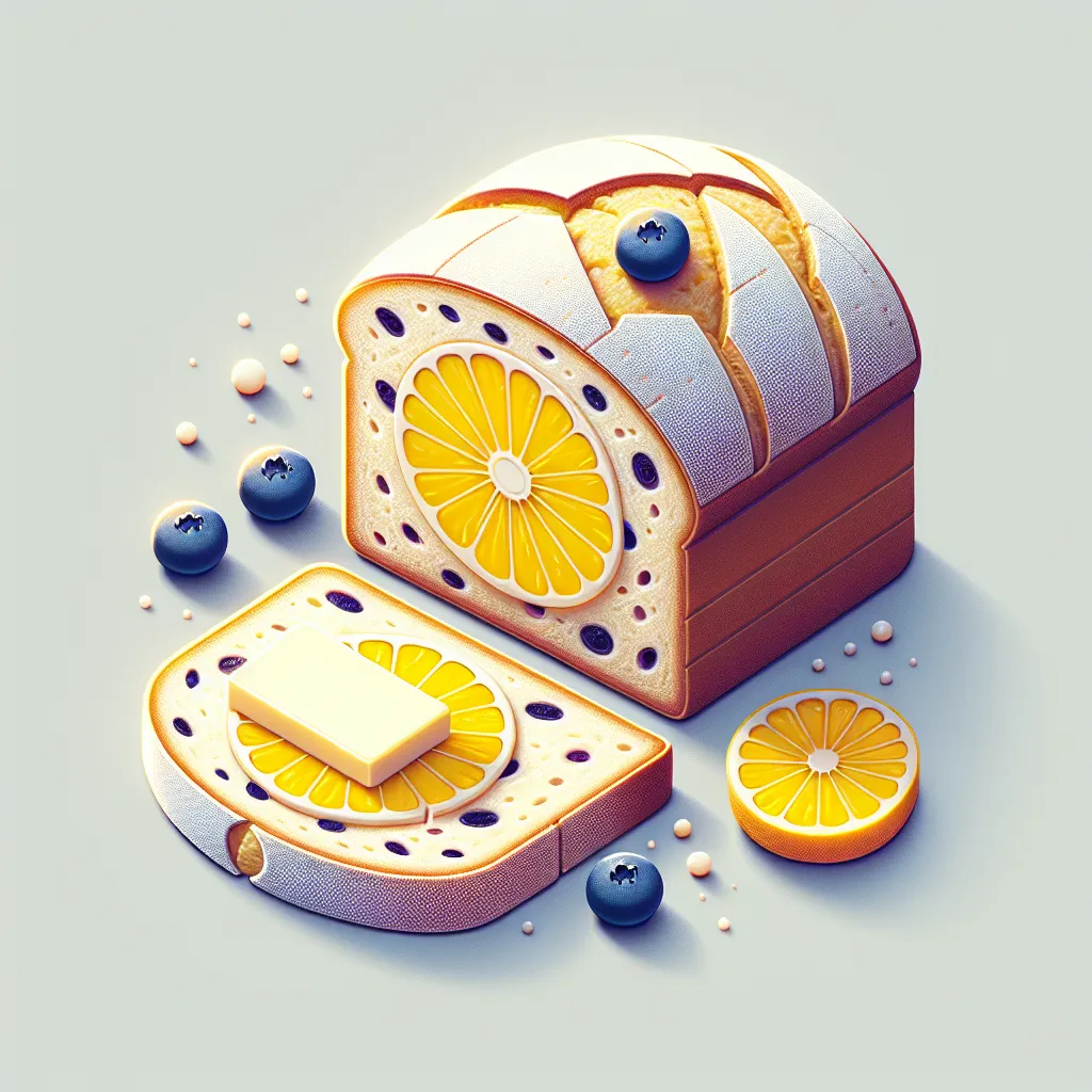 Zesty Lemon Blueberry Bliss Bread: A Springtime Delight