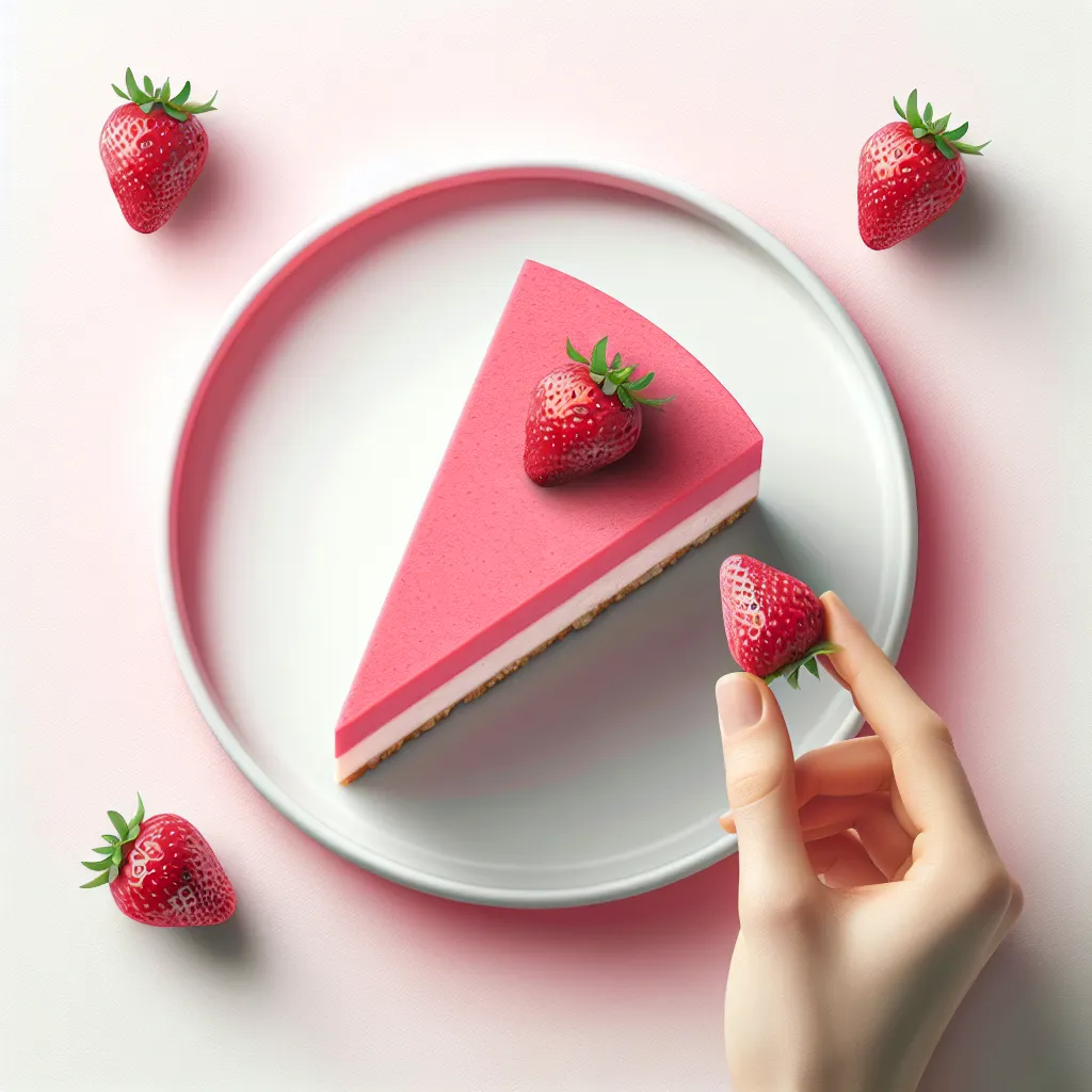 Strawberry Serenity: A Guilt-Free Vegan Cheesecake Adventure