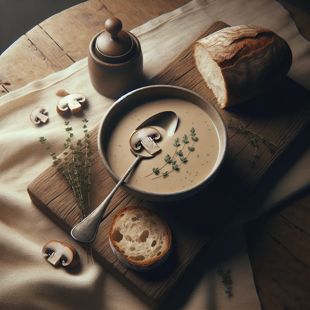 Velvety Mushroom Dream: A Simple & Nutritious Soup