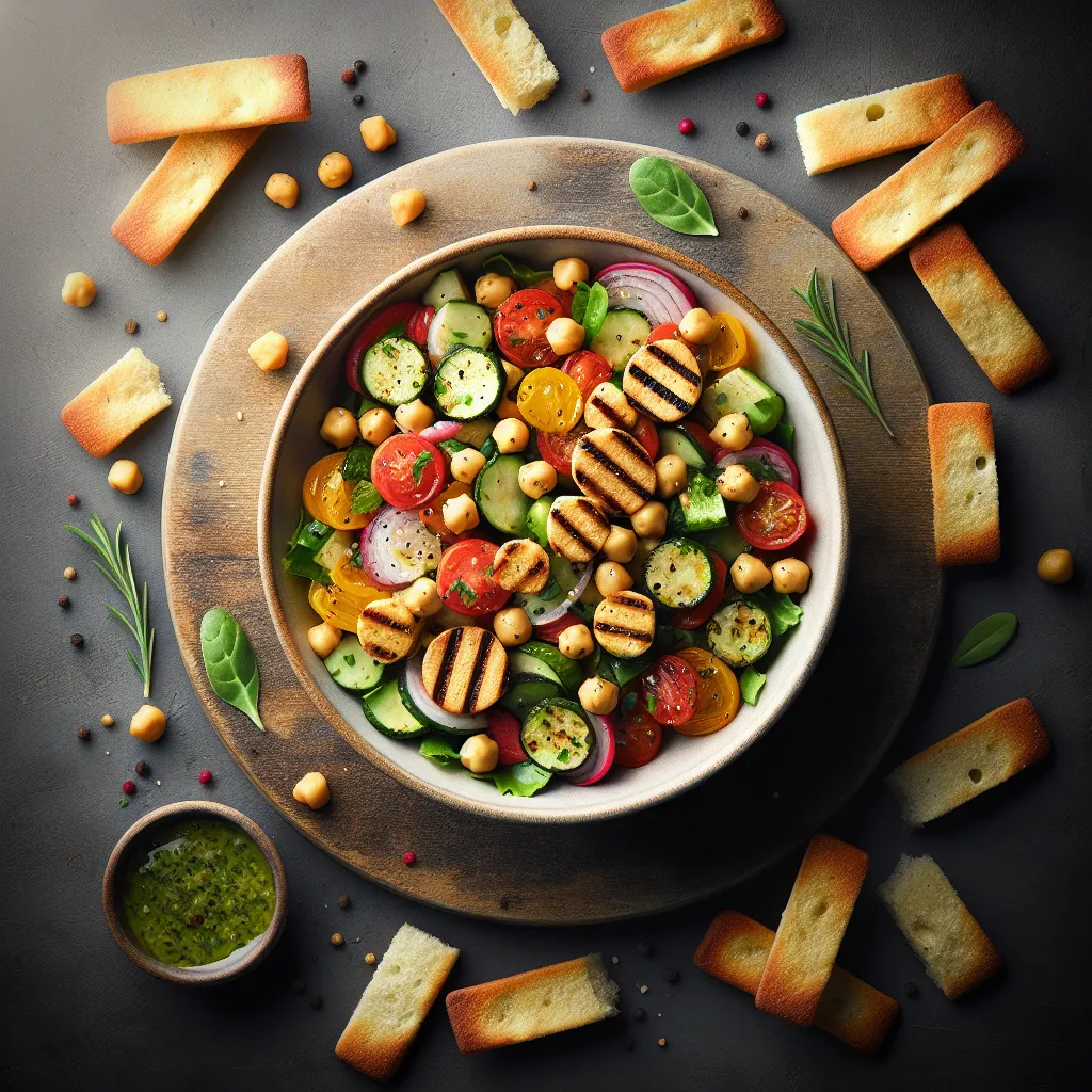 Charred Veggie & Chickpea Dream: A Vibrant Salad Adventure