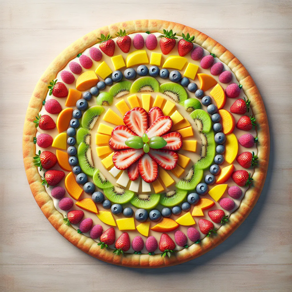 Rainbow Delight: A Fruit Pizza That's Almost Too Pretty To Eat