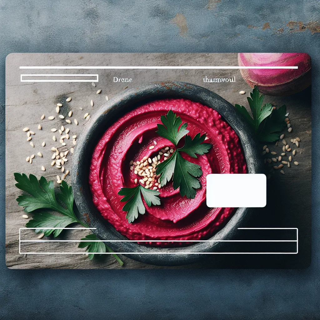 Beet the Bland: A Vibrant Vegan Hummus Adventure