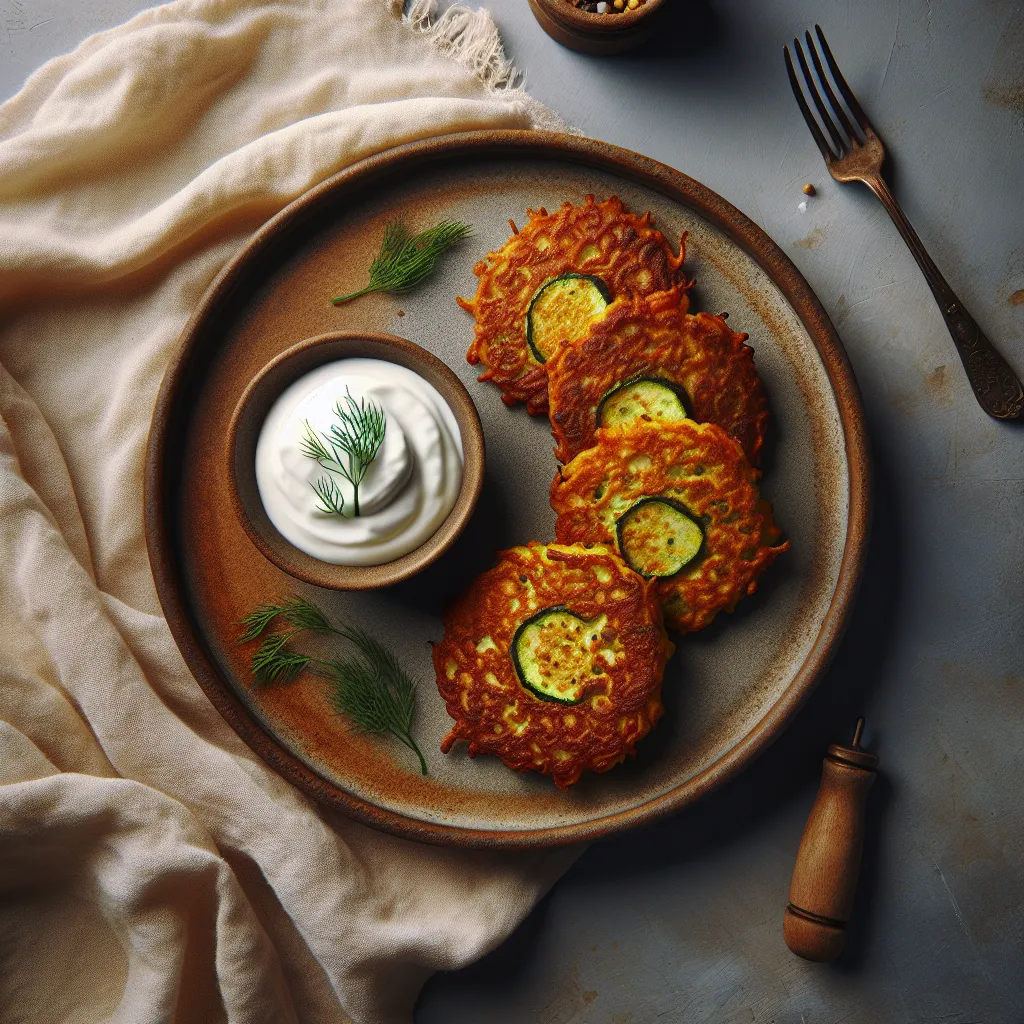 Zingy Zucchini Fritters: A Vegan Delight!